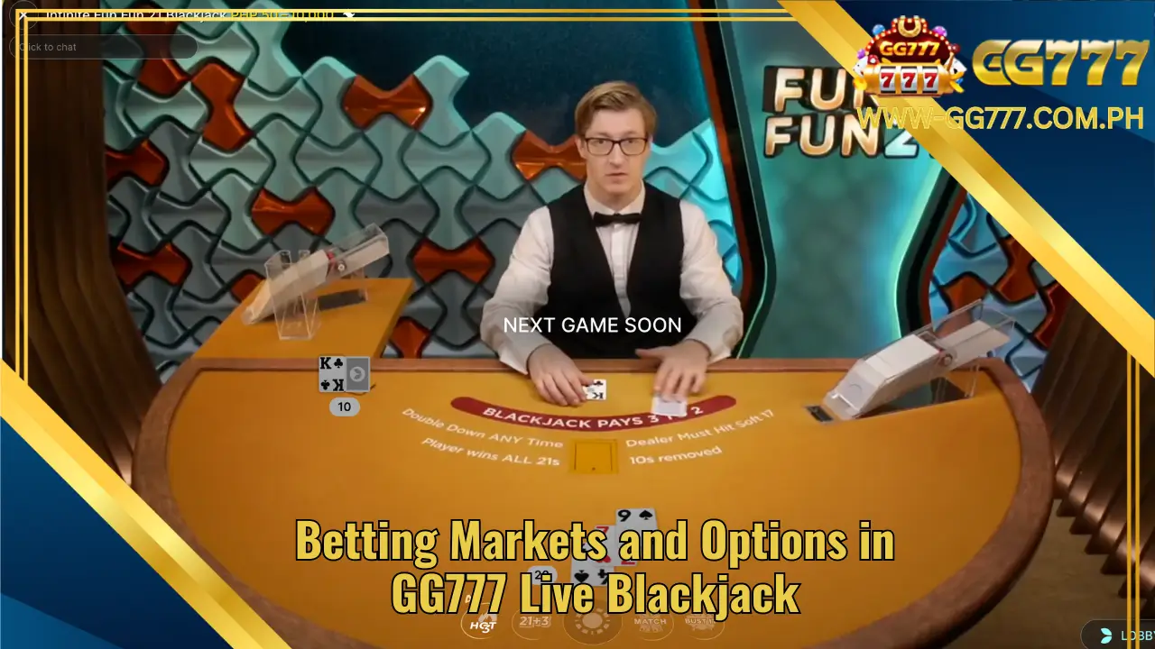 Betting Markets and Options in GG777 Live Blackjack